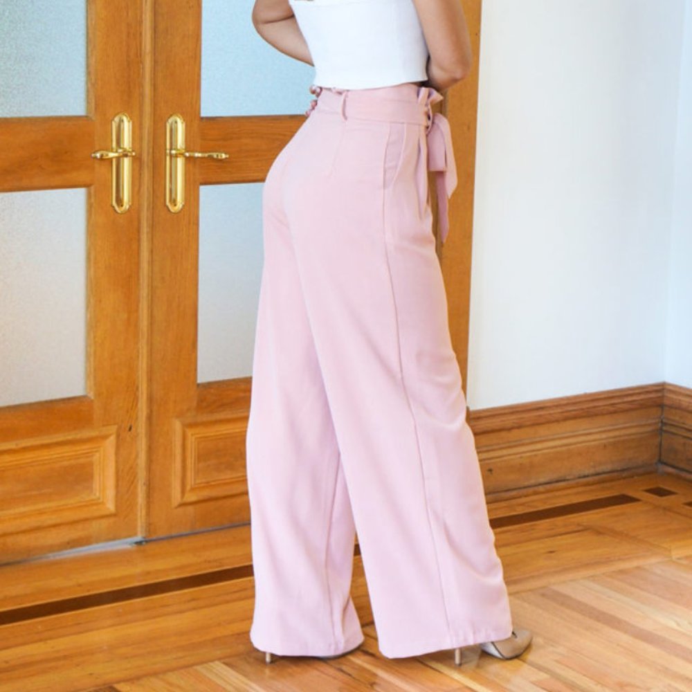 NWT High Waist Wide Leg Pants - Picture 2 of 5
